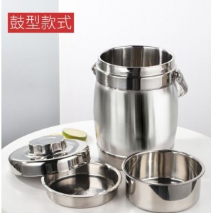 不锈钢双层保温提锅  手提便当盒