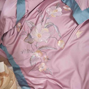 120支长绒棉四件套全棉刺绣式床品