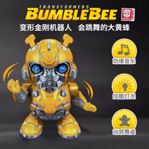 大黄蜂 变形金刚 遥控动感音乐变形汽车机器人 模型男孩玩具