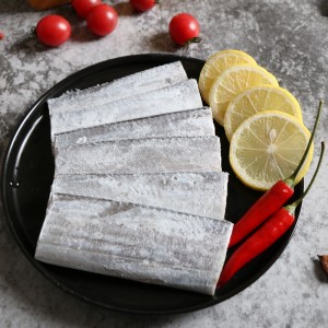 国产冷冻海鲜 渤海四去精品带鱼段 刀鱼 1kg 26-28段