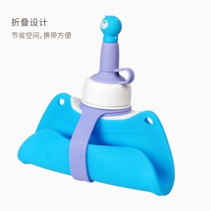 硅胶折叠水壶 儿童户外便携水袋
