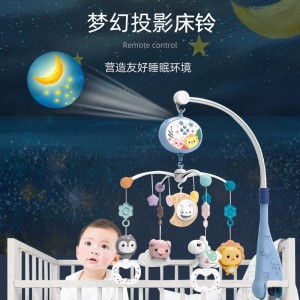 婴儿玩具0-1岁床铃音乐旋转安抚摇铃
