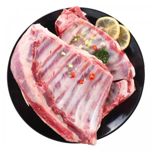 冷冻羊肉 草原羔羊原切带骨羊排 1000g/袋