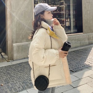 2022新款 羽绒服女   冬季外套     面包服 加厚