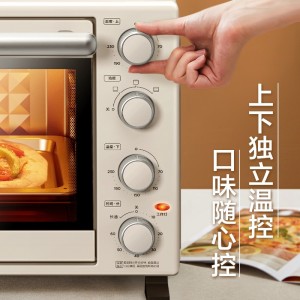 美的（Midea） 家用多功能电烤箱 机械式操作独立控温