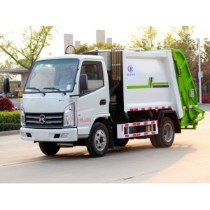 国六 蓝牌 4方 凯马压缩垃圾车