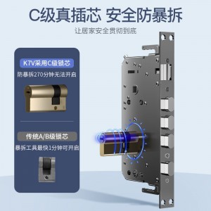 TCL指纹锁智能门锁家用防盗门锁密码锁电子锁推拉式自动款C级
