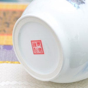 景德镇陶瓷 粉彩瓷花瓶 客厅摆件  装饰品