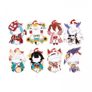 Onmyoji small paper man god badge second play game souvenir badge gift box