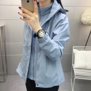 男女三合一抓绒内胆冲锋衣 可拆卸两件套防水透湿 户外保暖防寒服