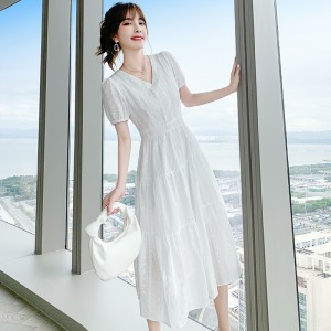 女装 裙子 长裙 连衣裙  中长款棉麻