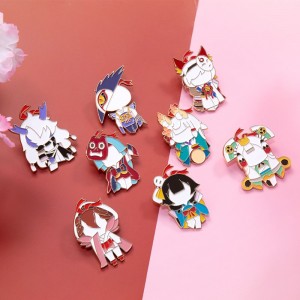 Onmyoji small paper man god badge second play game souvenir badge gift box