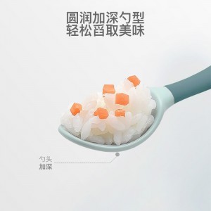 可弯曲新生儿辅食弯头叉勺套装儿童餐具套装勺子叉子组合
