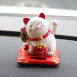 汽车摆件 中控台摆件 摇手招财猫 车内装饰品 招财猫