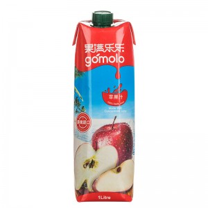 果满乐乐（gomolo）100%苹果汁 大瓶装纯果汁饮料