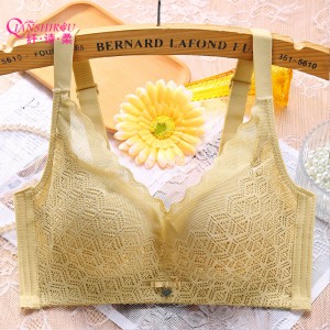薄款透气上托防下垂收副乳无钢圈夏季文胸