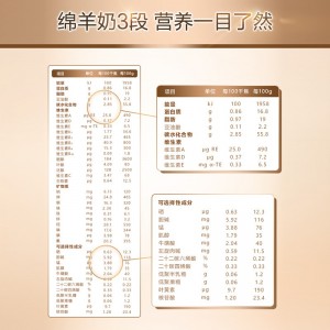 蓝河（blue river）绵羊奶粉3段婴幼儿配方