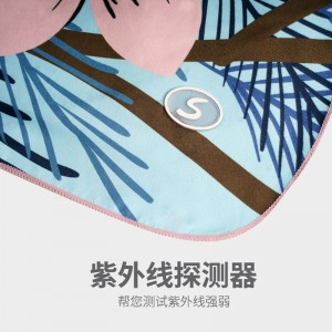 速干浴巾游泳毛巾成人吸水吸汗洗澡巾带紫外线探测 健身沙滩巾便携旅行用品