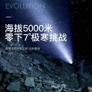强光手电筒 变焦远射USB充电式  家用便携户外骑行灯应急灯