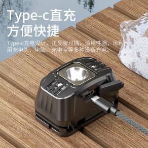 强光头灯 夜钓远射USB充电  矿灯头戴式应急灯