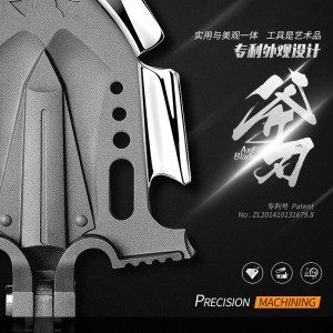 户外多功能折叠越野车车载兵工铲 中国军版铁锹工兵锹