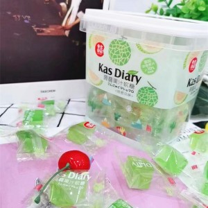 蒟蒻果汁软糖208g桶装水果味糖果