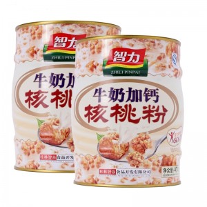 牛奶加钙核桃粉404g*2罐 中老年学生早餐营养冲饮品铁罐