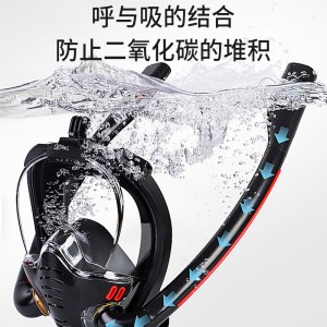 潜水面罩 成人近视防雾全干式呼吸器潜水面镜浮潜游泳装备用品