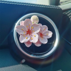 汽车INS 桃花出风口  桃花空调口   装饰香水