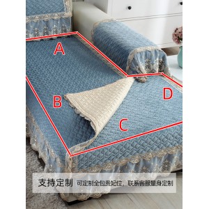 毛绒沙发垫四季通用真皮布艺靠背巾套子