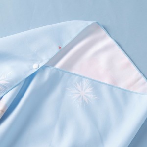 迪士尼儿童浴巾艾莎公主女童沙滩巾速干便携海边换衣沙滩巾毛巾