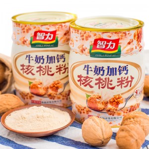 牛奶加钙核桃粉404g*2罐 中老年学生早餐营养冲饮品铁罐