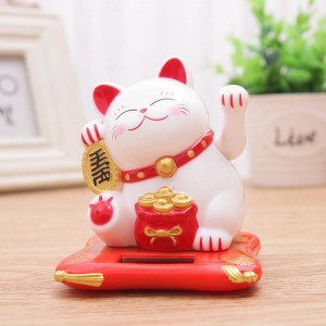 汽车摆件 中控台摆件 摇手招财猫 车内装饰品 招财猫