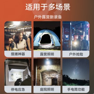 橘色露营灯  太阳能充电灯 户外野营帐篷营地灯 应急装备挂灯