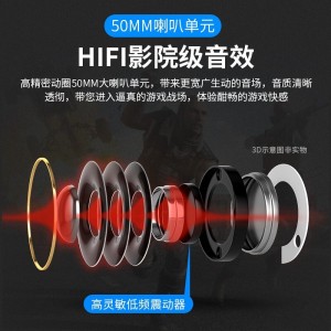MC q9电脑耳机头戴式游戏专业电竞降噪吃鸡绝地求生耳麦有线带麦克风