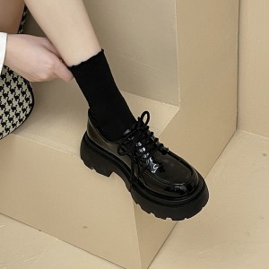 秋季新款系带乐福鞋