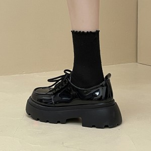 秋季新款系带乐福鞋