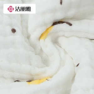 A类6层纯棉纱布浴巾