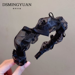 网红发箍女 夏天百搭外出头箍 黑色洗脸发捆女款高颅顶发带发卡