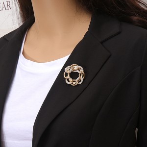冠带丝巾扣胸针 女士衣角下摆打结扣环两用 女别针t恤衣服围巾配饰衣角扣
