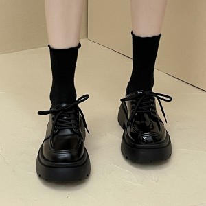 秋季新款系带乐福鞋