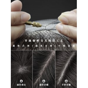 가발 내추럴 단발 파파 가발 커버 