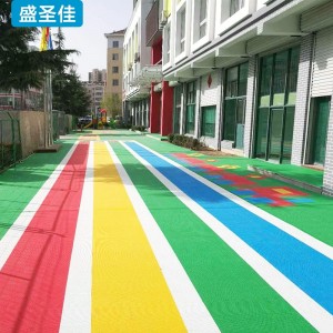 悬浮地板 室外篮球场 拼装地胶    跑道地垫