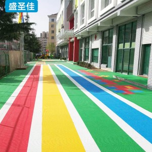 悬浮地板 室外篮球场 拼装地胶    跑道地垫