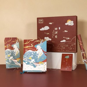 沧间录彩色信纸信封套装礼盒中国风复古博物院文创产品手写插画信笺学生创意文具