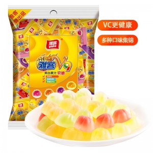 夹心果汁软糖 维生素水果糖果 四种口味集锦装