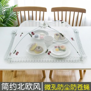 大号饭菜罩子 防苍蝇盖菜罩 折叠防尘饭罩