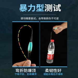 咬钩变色夜光鱼漂 重力感应高灵敏电子漂 日夜两用高亮尾浅水鲫鱼浮漂