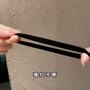 高弹力无接缝橡皮筋 女扎头丸子头马尾发圈 不伤发简约头绳皮套发饰