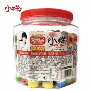 桶装水果 汁软糖混合多口味qq橡皮糖 凝胶好彩头糖果